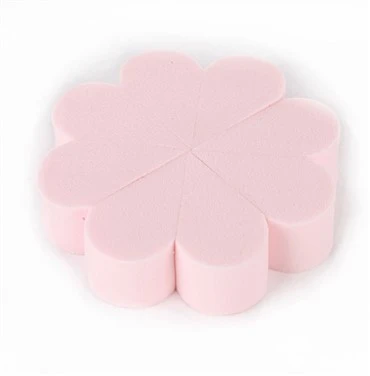 Bloemvorm make-up spons poederdons